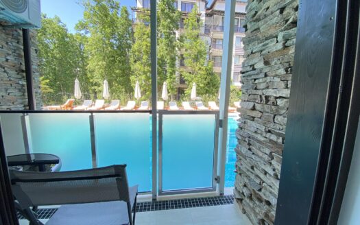 Green Paradise, Primorsko | 2-izbový apartmán s priamym vstupom a výhľadom na bazén